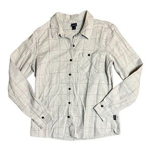 Patagonia Organic Cotton Plaid Long Sleeve Button Up Shirt Womens Size 4